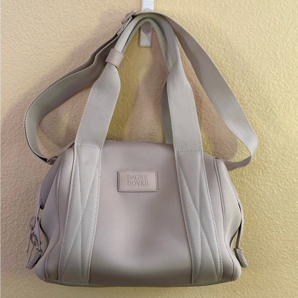 Dagne Dover “Landon Carryall” Size Small In Rare Almond Latte New! - Picture 4 of 13